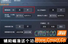 和平精英辅助瞄准有什么用？